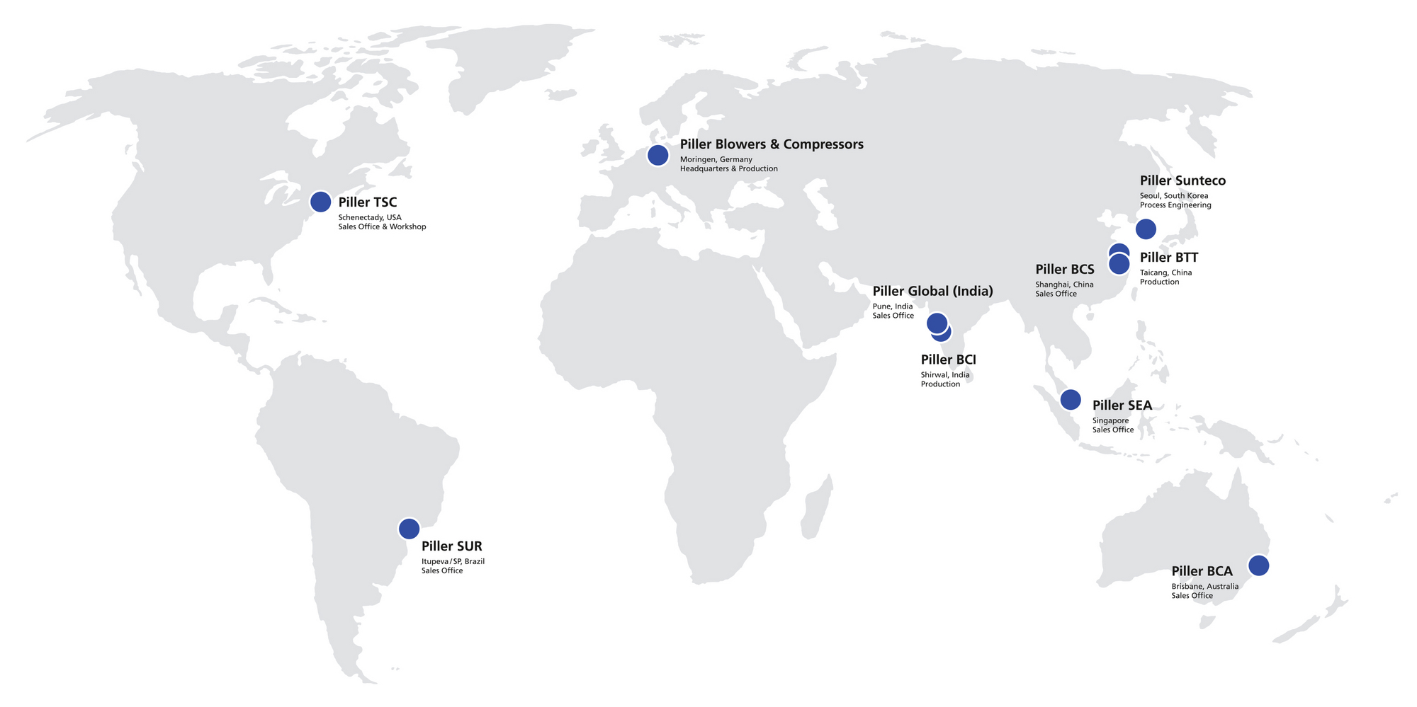 Niederlassungen weltweit