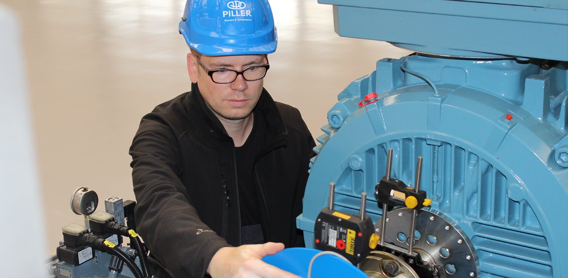 Pessoal de serviço para ventiladores industriais